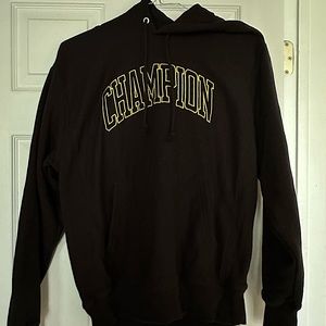 Brand new rare black and gold Champion hoodie
